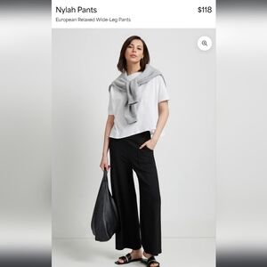 Marcella Moda XXL Chic Black Wide-Leg Pants